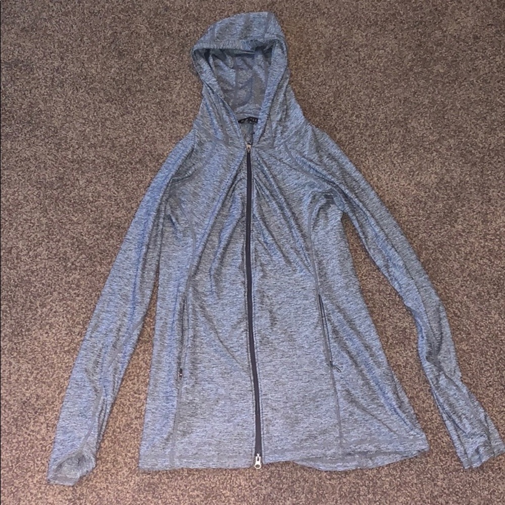 Athleta tunic length running jacket vitamin seas